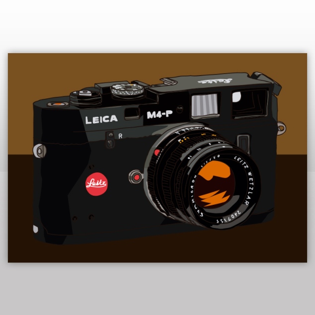 Leica camera illustration - Ilustración